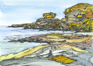 Danny Touw Painting Sfakia Crete