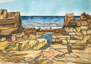 Paintings Danny Touw Crete Stavros 2017