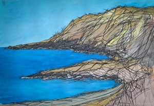 Paintings Danny Touw Sfakia Beach 2017