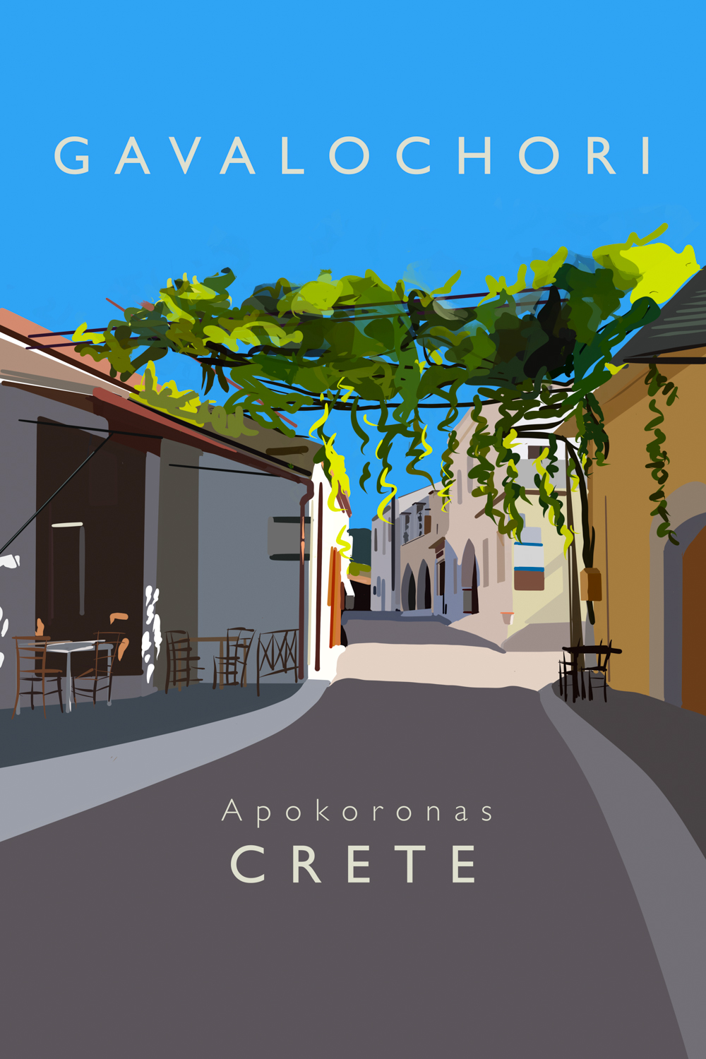 Travel Posters Crete Apokoronas Gavalochori
