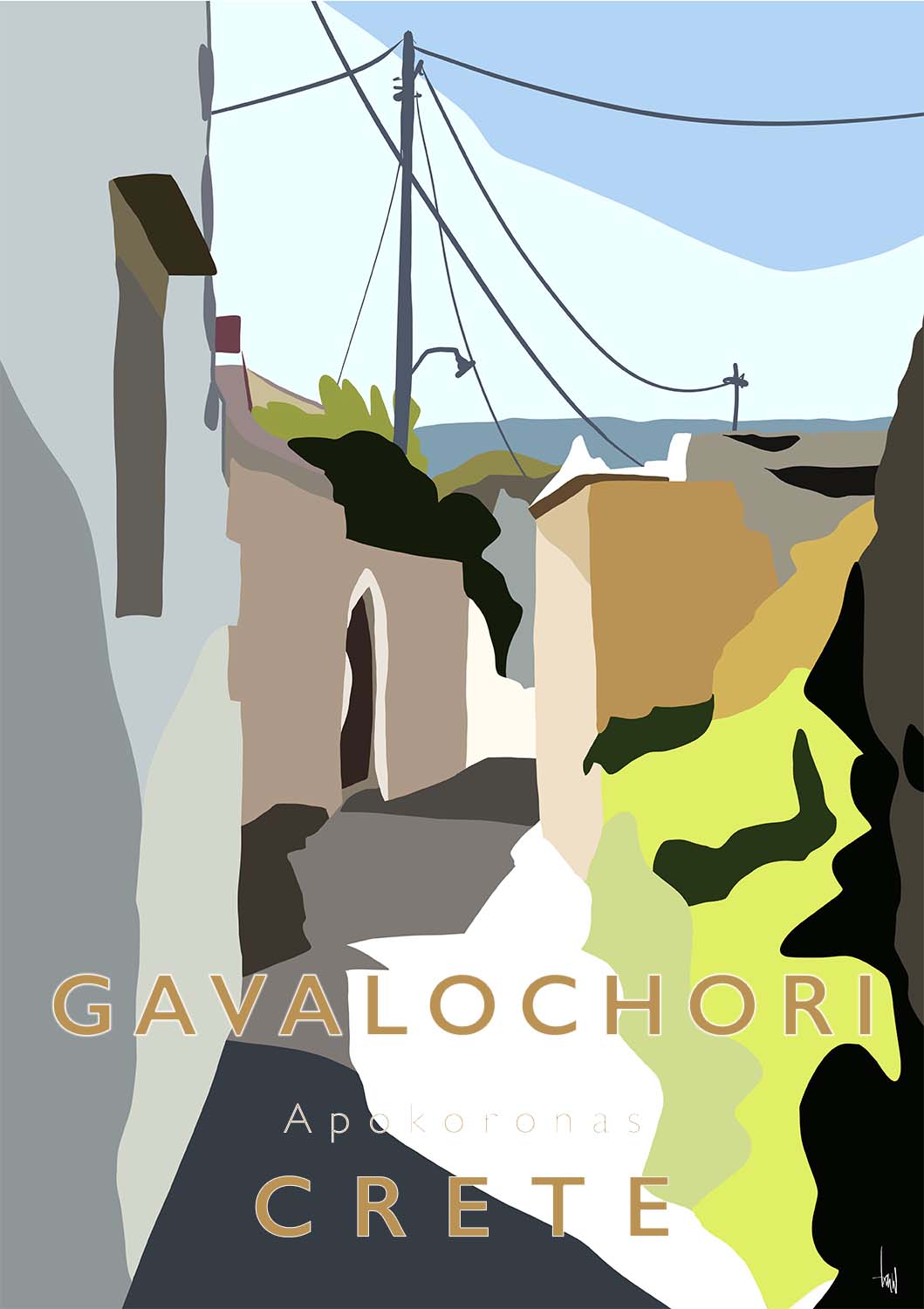Travel Posters Crete Apokoronas Gavalochori