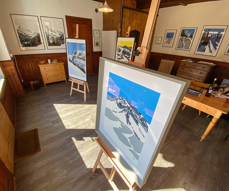 Artworks by Danny Touw Champéry Art Gallery Switzerland Swiss Alps