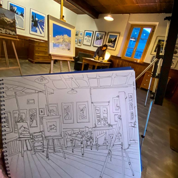 Artworks by Danny Touw Champéry Art Gallery Switzerland Swiss Alps