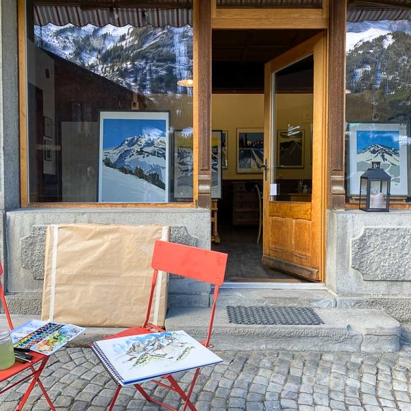 Artworks by Danny Touw Champéry Art Gallery Switzerland Swiss Alps