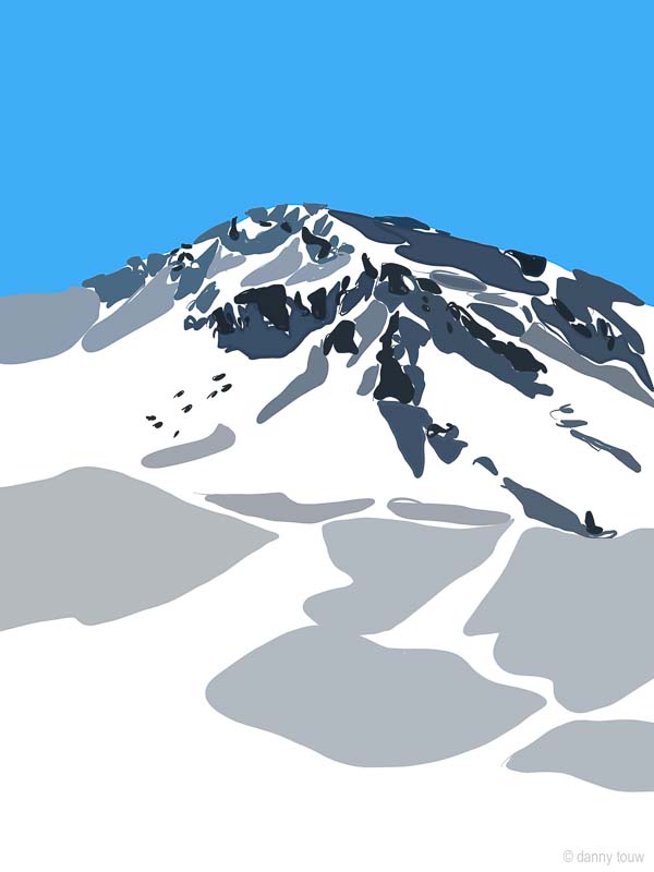 Artworks Danny Touw Skiing Portes du Soleil Digital Artwork Champéry Valais Swiss Alps