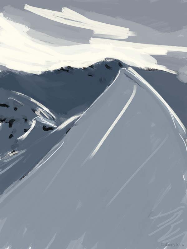 Artworks Danny Touw Skiing Portes du Soleil Digital Artwork Champéry Valais Swiss Alps