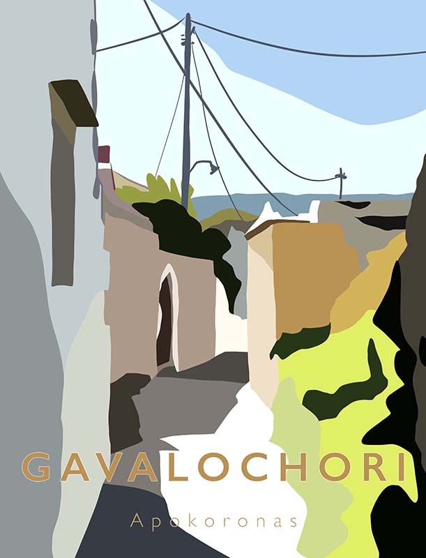 Travel Posters Crete Apokoronas Gavalochori