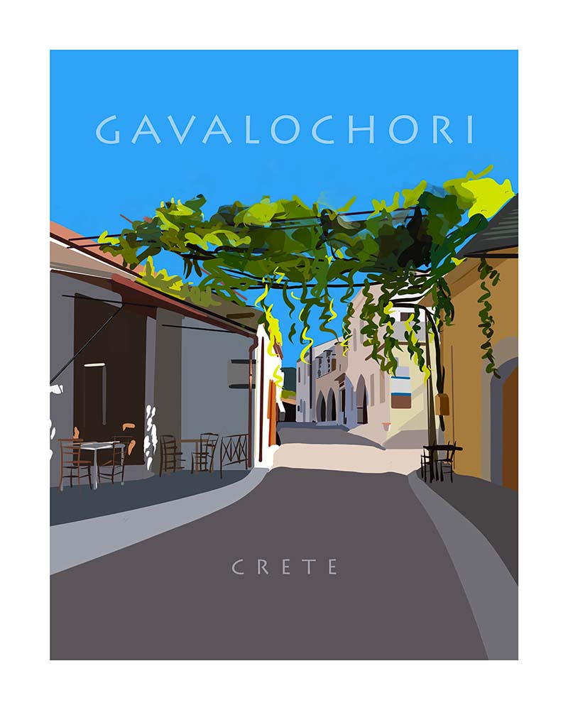 Travel Posters Crete Apokoronas Gavalochori