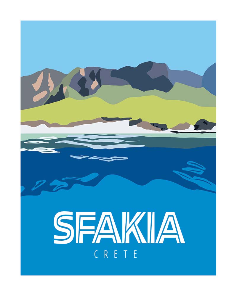 Travel Posters Crete Sfakia