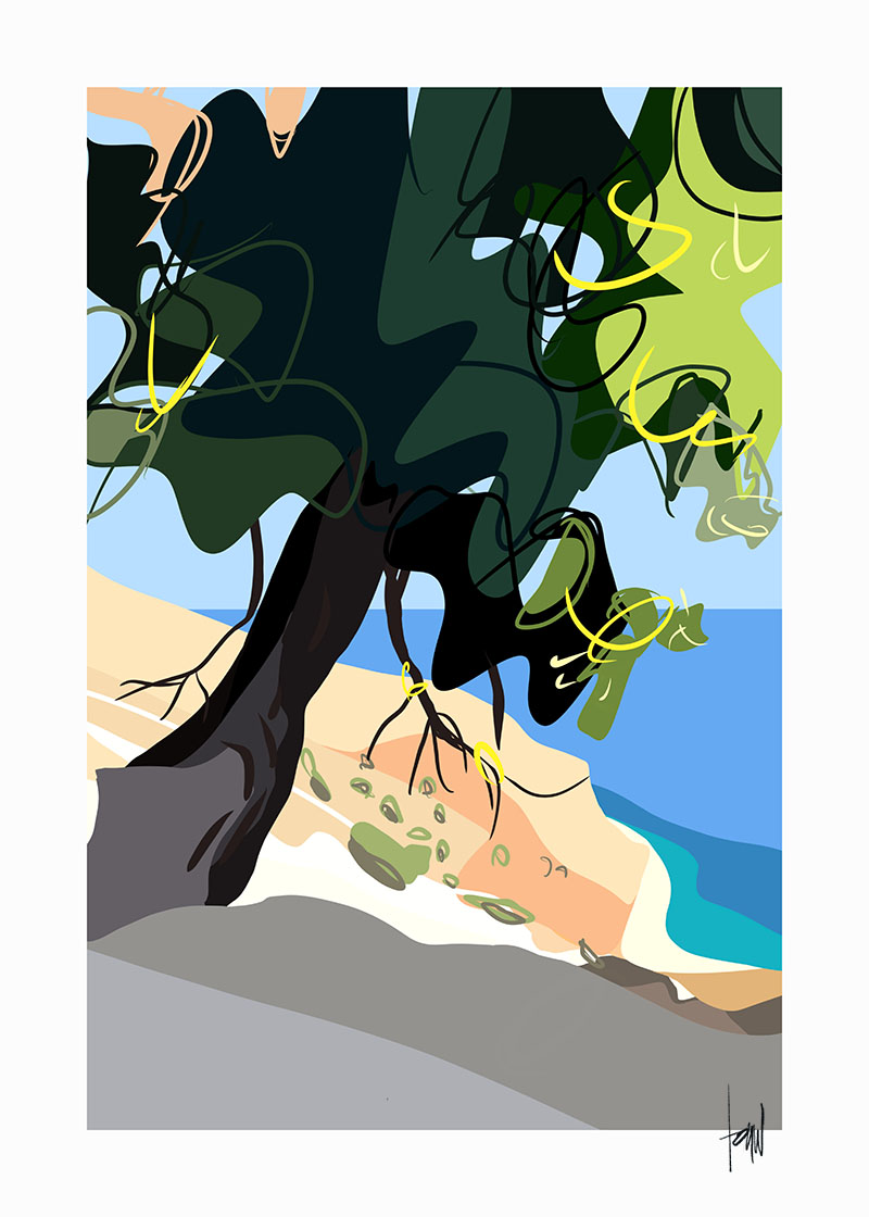 Tree Balos Crete Painting Danny Touw