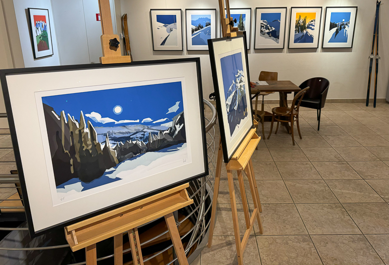 Paintings Danny Touw Exhibition Feb 2024 Champéry -11 paintings danny touw exhibition Art Gallery Champéry Switzerland Valais