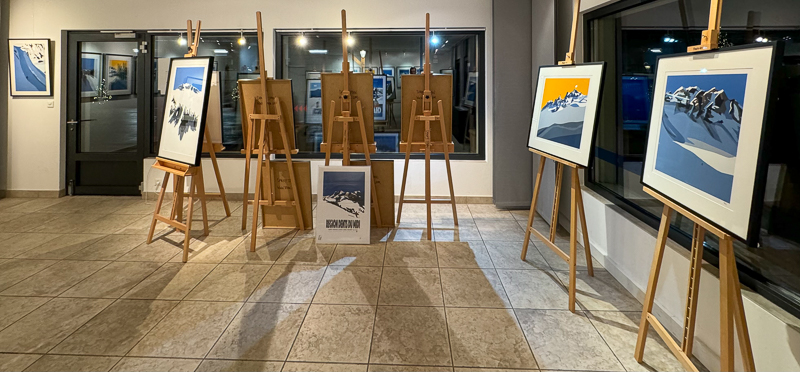 Paintings Danny Touw Exhibition Feb 2024 Champéry -12 paintings danny touw exhibition Art Gallery Champéry Switzerland Valais