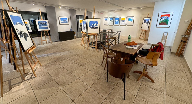 Paintings Danny Touw Exhibition Feb 2024 Champéry -13 paintings danny touw exhibition Art Gallery Champéry Switzerland Valais