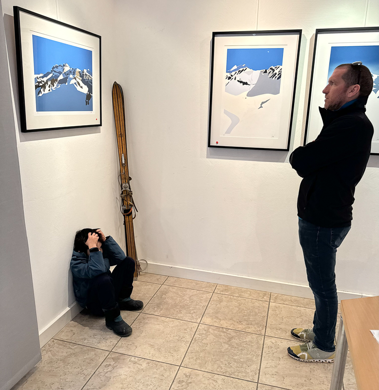 Paintings Danny Touw Exhibition Feb 2024 Champéry -25 paintings danny touw exhibition Art Gallery Champéry Switzerland Valais