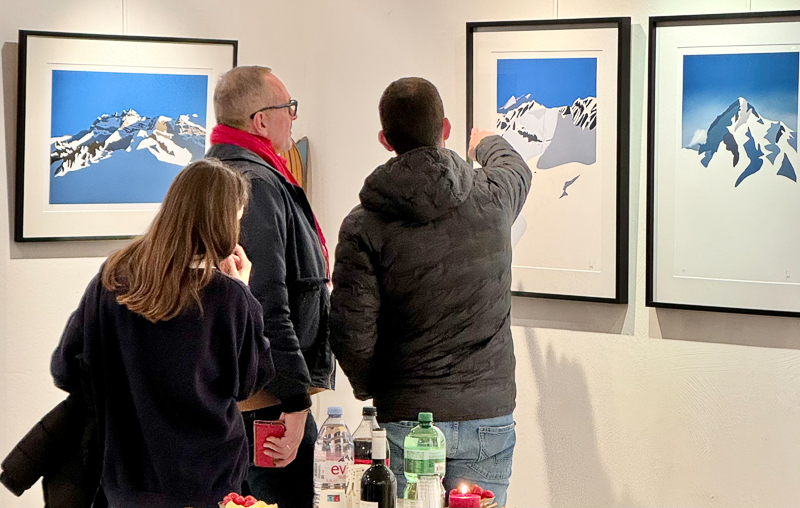 Paintings Danny Touw Exhibition Feb 2024 Champéry -28 paintings danny touw exhibition Art Gallery Champéry Switzerland Valais