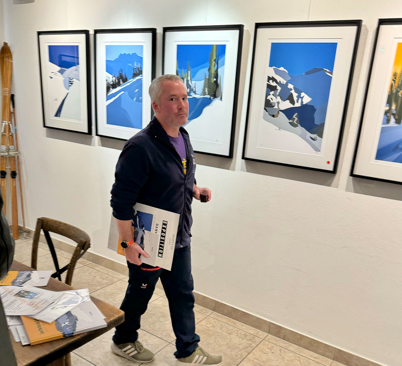 Paintings Danny Touw Exhibition Feb 2024 Champéry -39 paintings danny touw exhibition Art Gallery Champéry Switzerland Valais