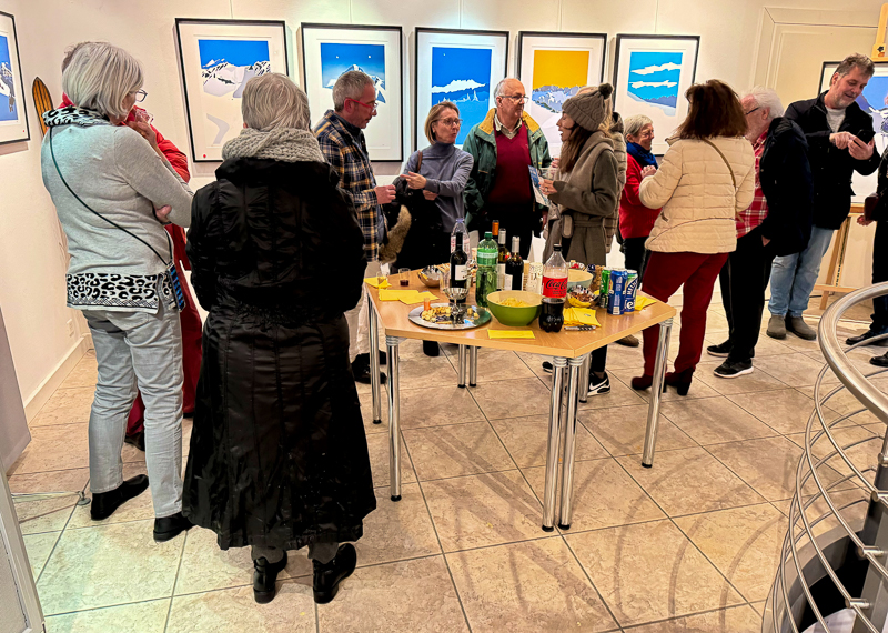 Paintings Danny Touw Exhibition Feb 2024 Champéry -41 paintings danny touw exhibition Art Gallery Champéry Switzerland Valais