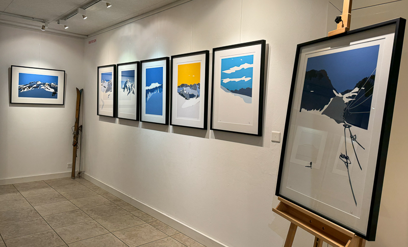 Paintings Danny Touw Exhibition Feb 2024 Champéry -6 paintings danny touw exhibition Art Gallery Champéry Switzerland Valais