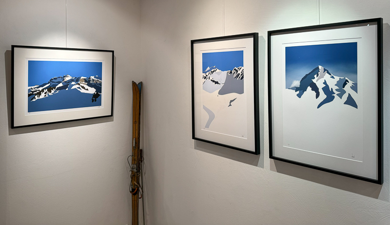 Paintings Danny Touw Exhibition Feb 2024 Champéry -8 paintings danny touw exhibition Art Gallery Champéry Switzerland Valais