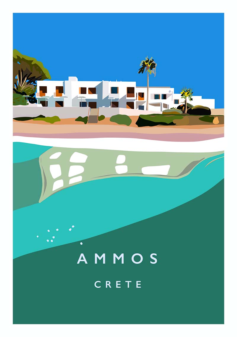 poster design danny touw Ammos hotel Crete