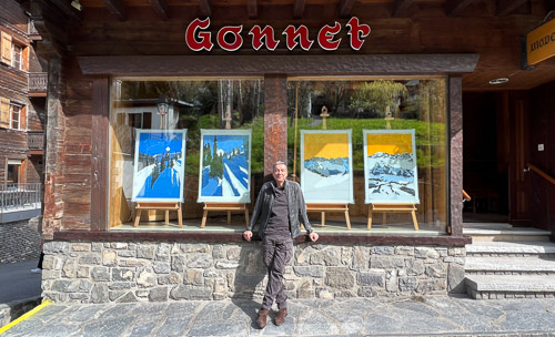exhibition artworks danny touw at gonnet rue du village champéry