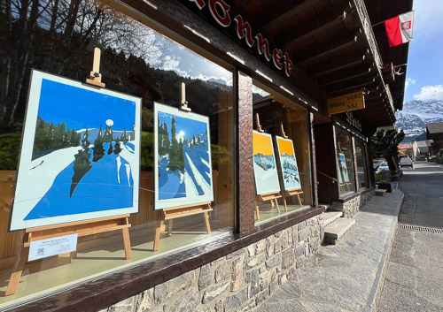 exhibition artworks danny touw at gonnet rue du village champéry