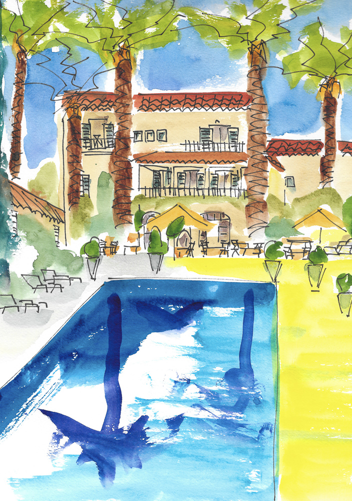 Urban Sketches Danny Touw St Tropez