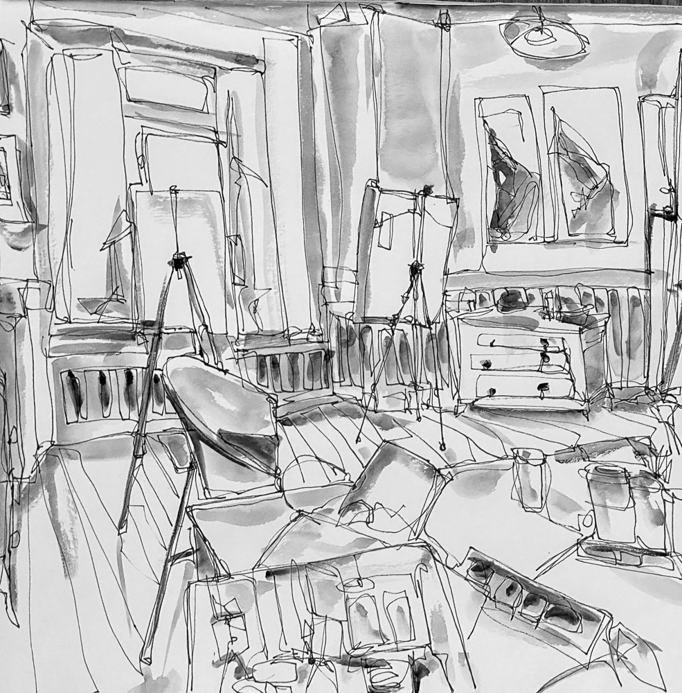 Urban Sketches Danny Touw Gallery Champéry