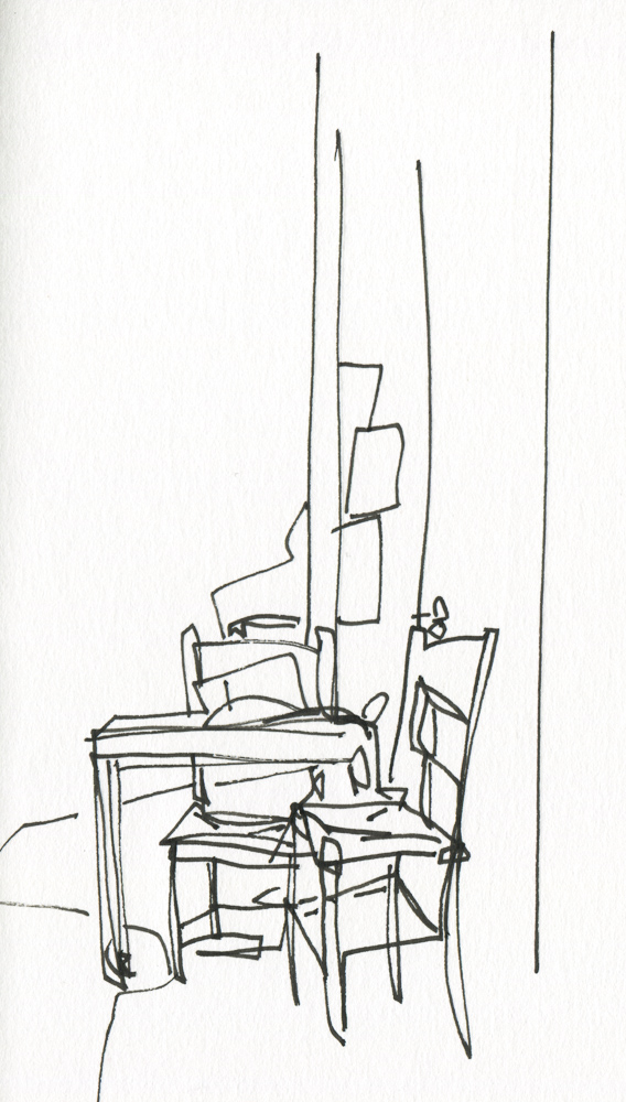 Urban Sketches Danny Touw Gavalochori Kafeneio Crete