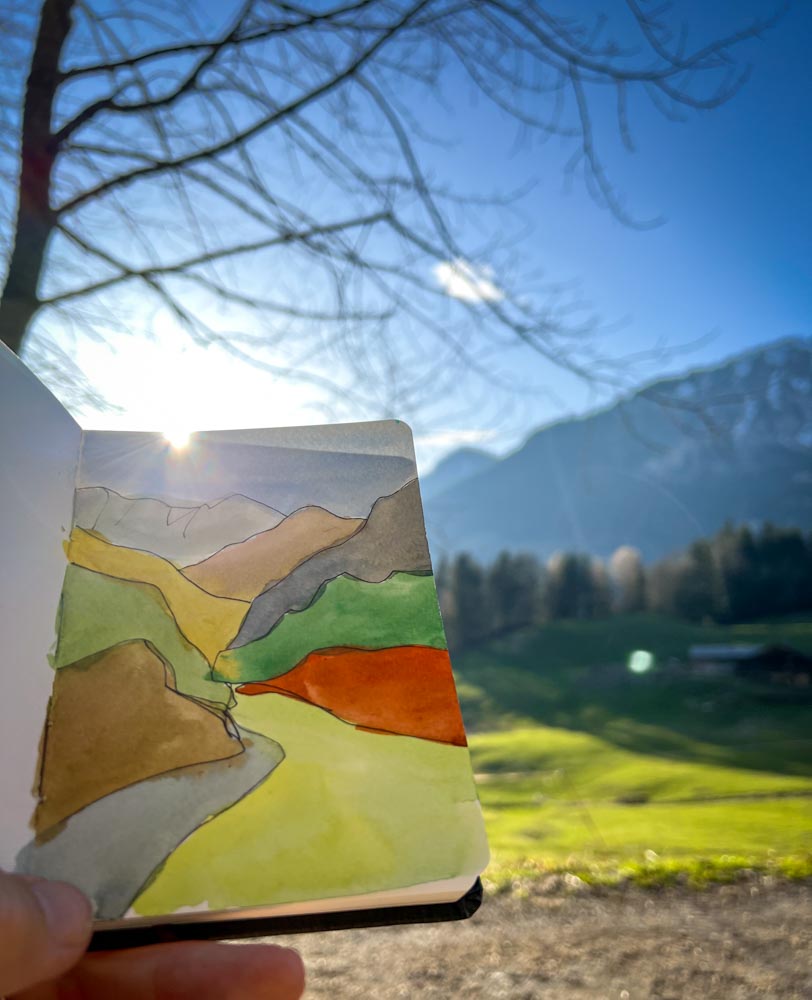 Painting in the Alps by Danny Touw