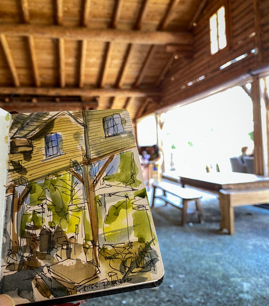 Painting in the Alps by Danny Touw