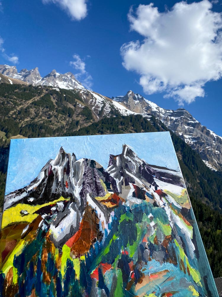 Painting in the Alps by Danny Touw