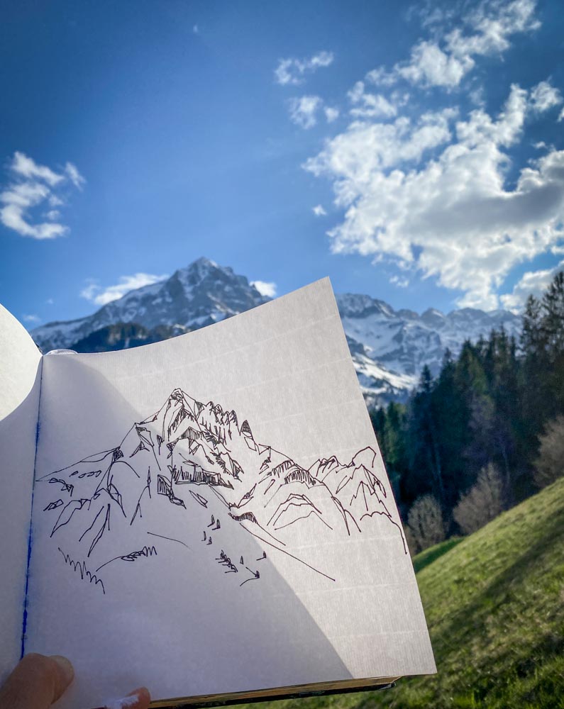 Painting in the Alps by Danny Touw