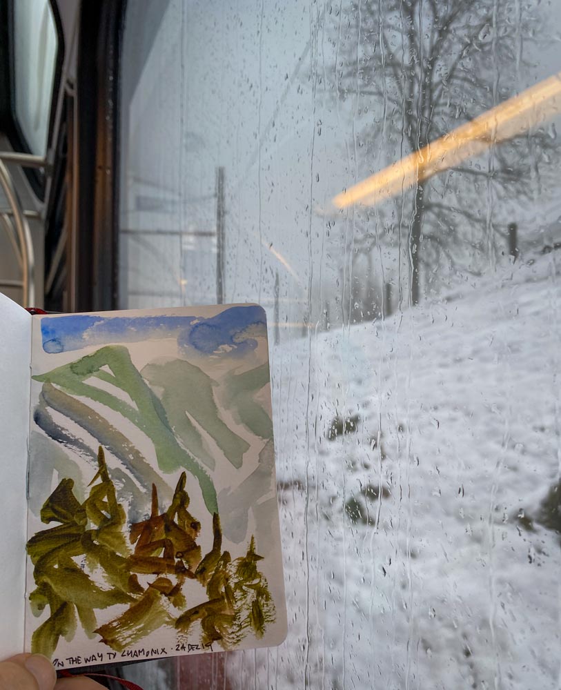 Painting in the Alps by Danny Touw