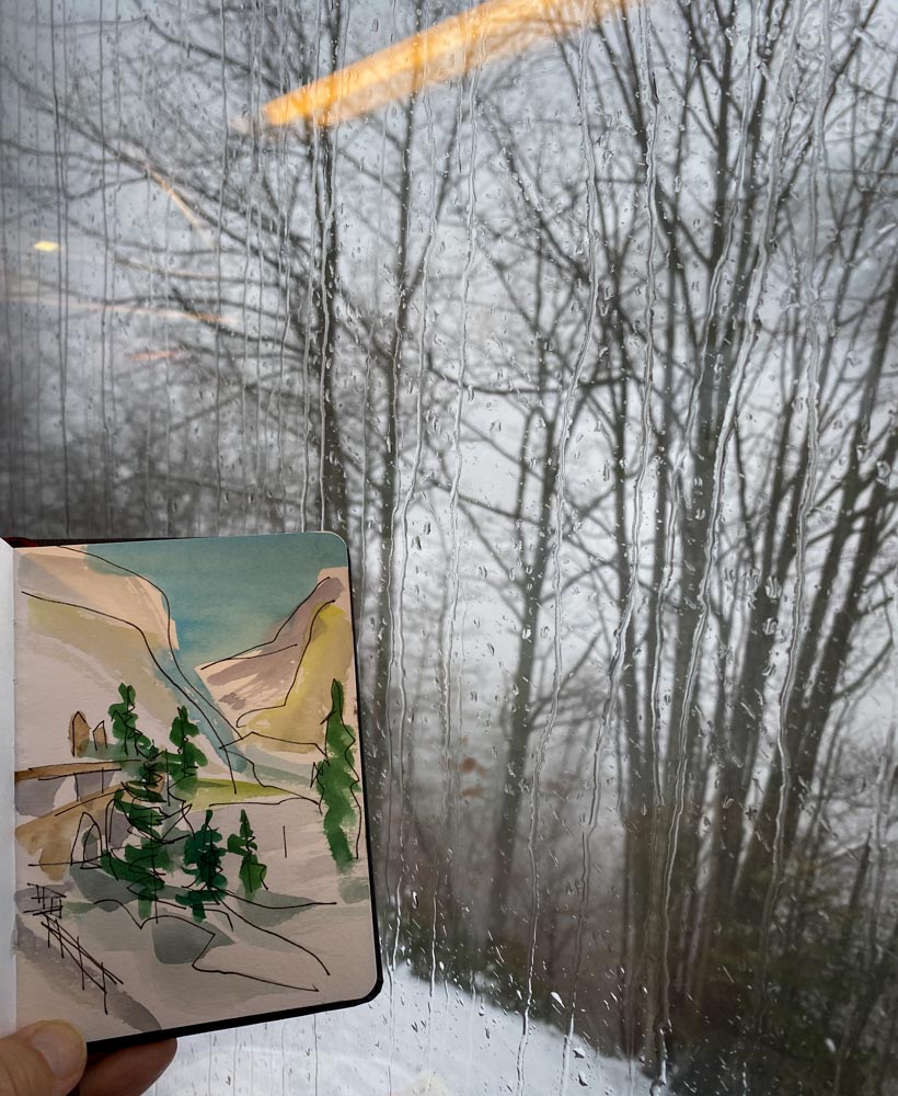 Painting in the Alps by Danny Touw