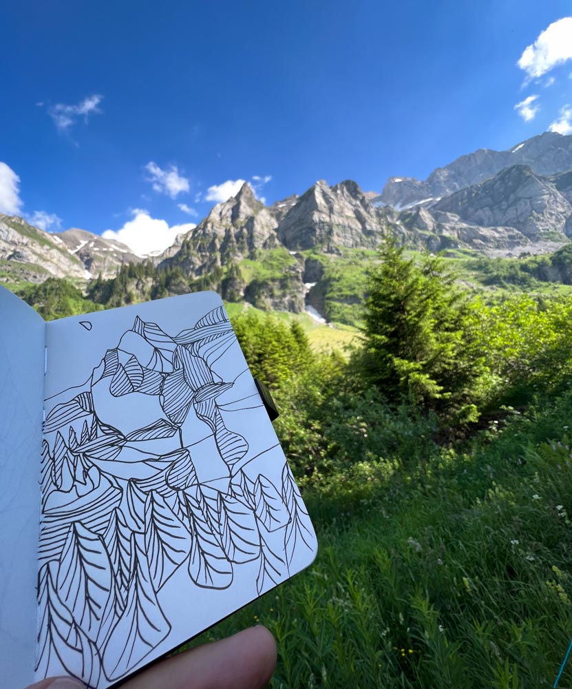 Painting in the Alps by Danny Touw