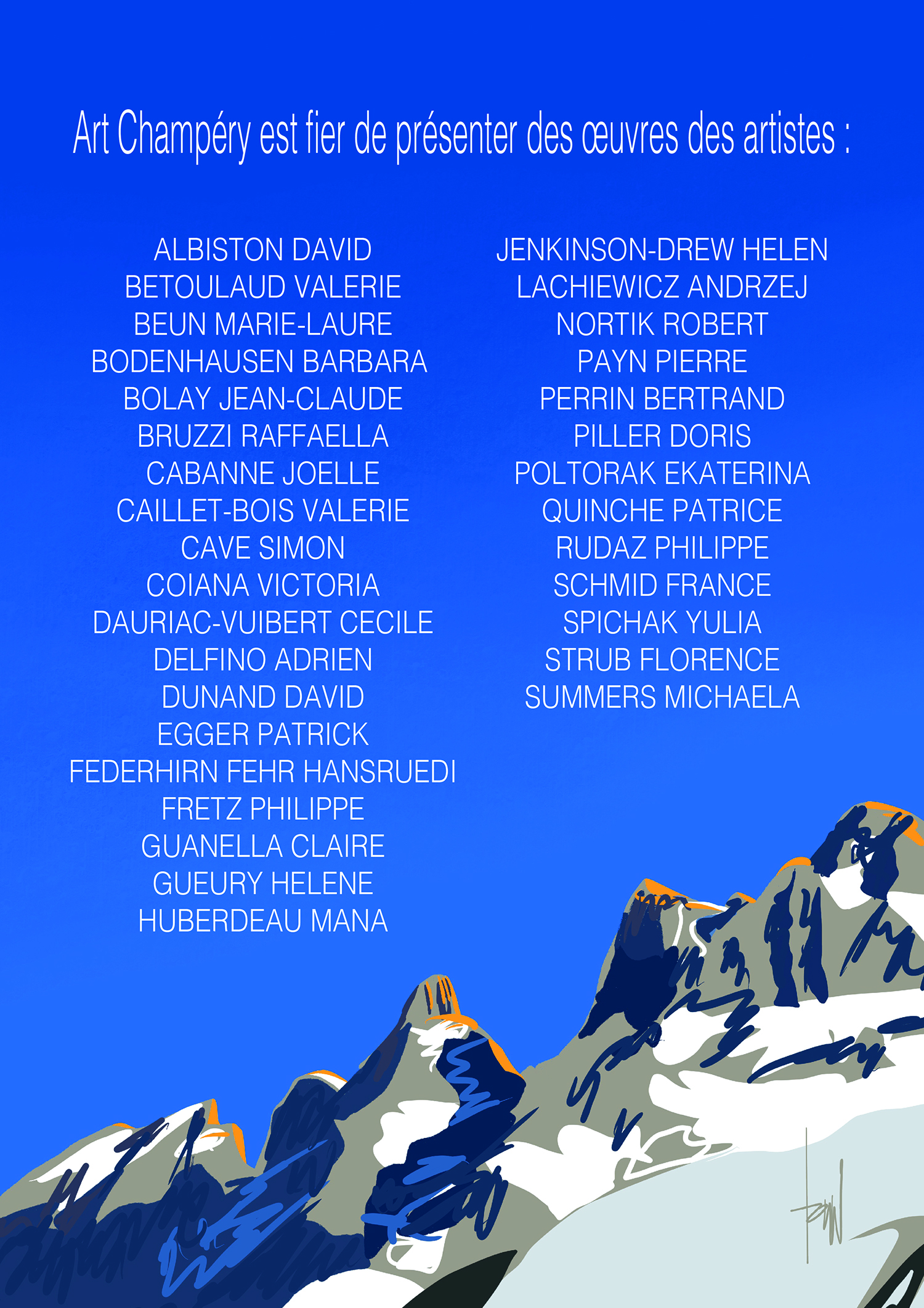 Art Champéry Poster design by Danny Touw Region Dents du Midi Switzerland Valais
