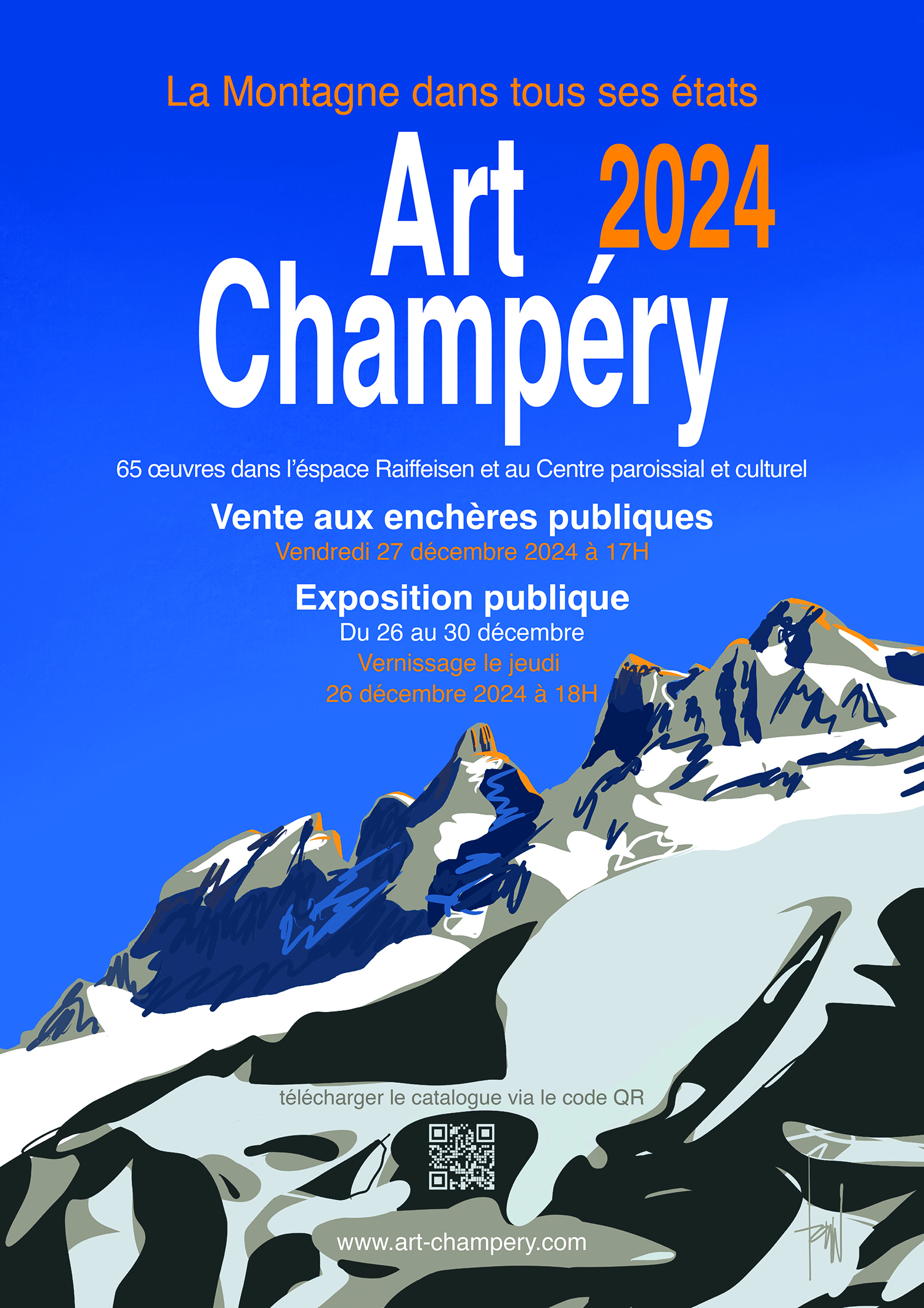 Art Champéry Poster design by Danny Touw Region Dents du Midi Switzerland Valais