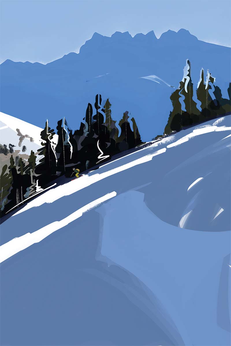 dents du midi mountains in switzerland painted by danny touw
