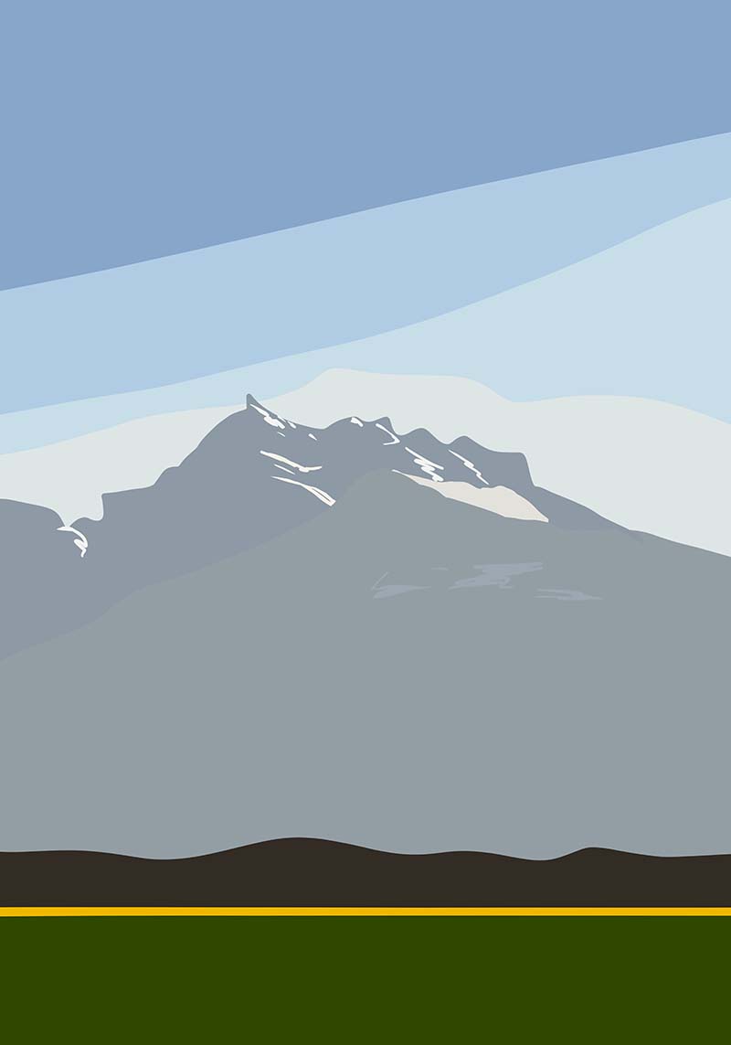 dents du midi mountains in switzerland painted by danny touw