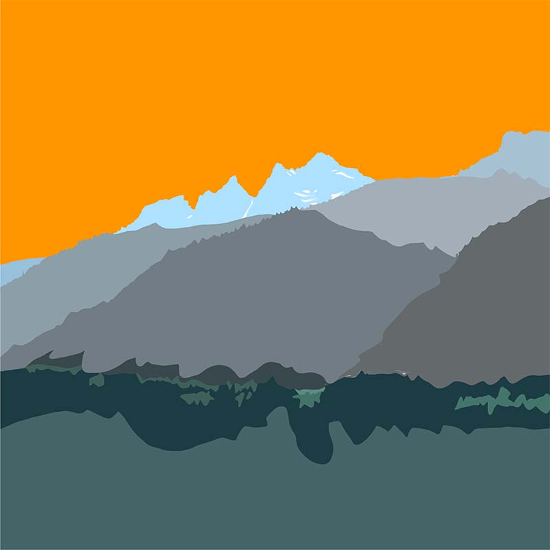 dents du midi mountains in switzerland painted by danny touw