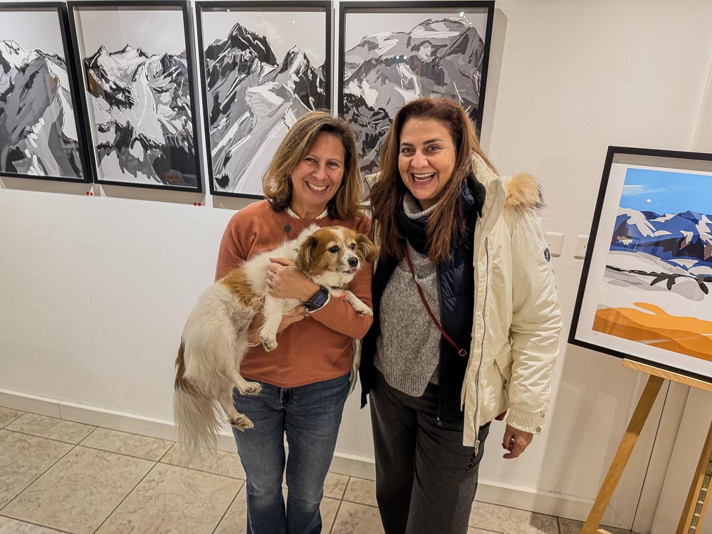 paintings by danny touw art exhibition champery region dents du midi portes du midi