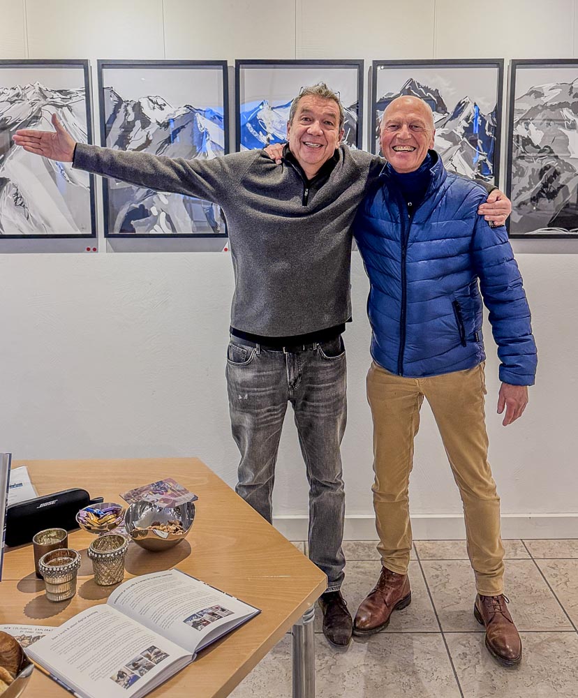 paintings by danny touw art exhibition champery region dents du midi portes du midi