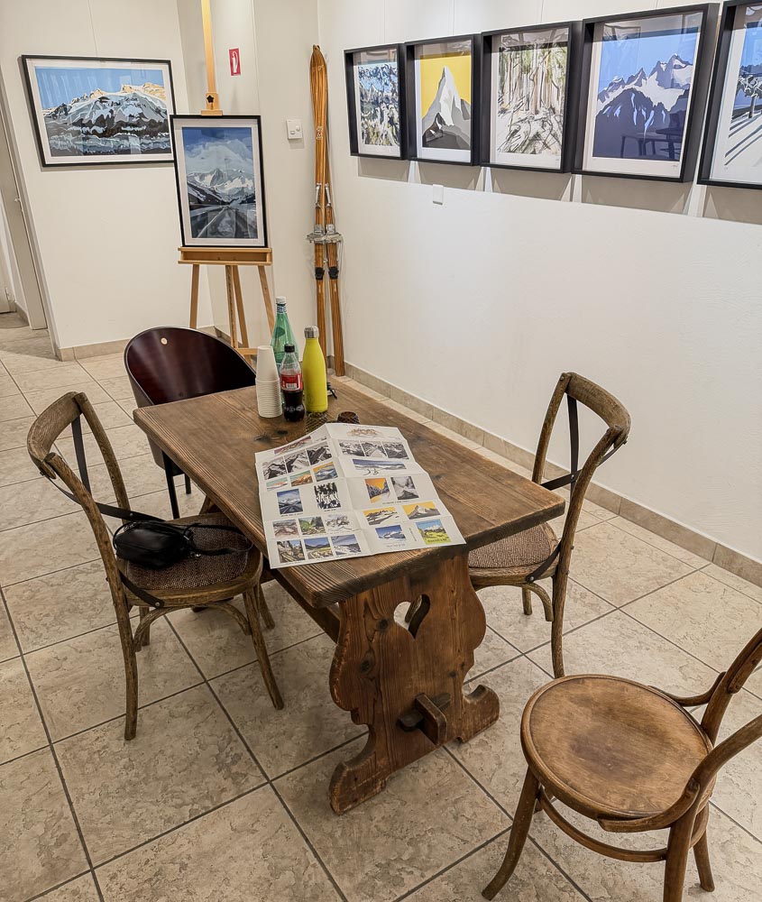 paintings by danny touw art exhibition champery region dents du midi portes du midi