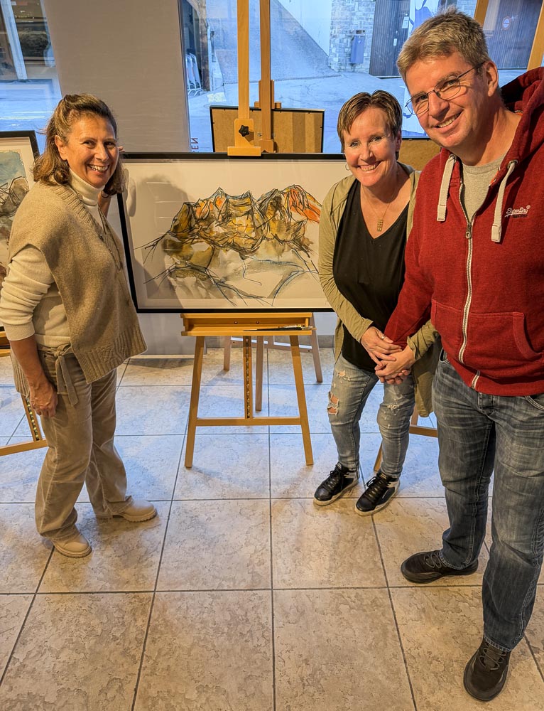 paintings by danny touw art exhibition champery region dents du midi portes du midi