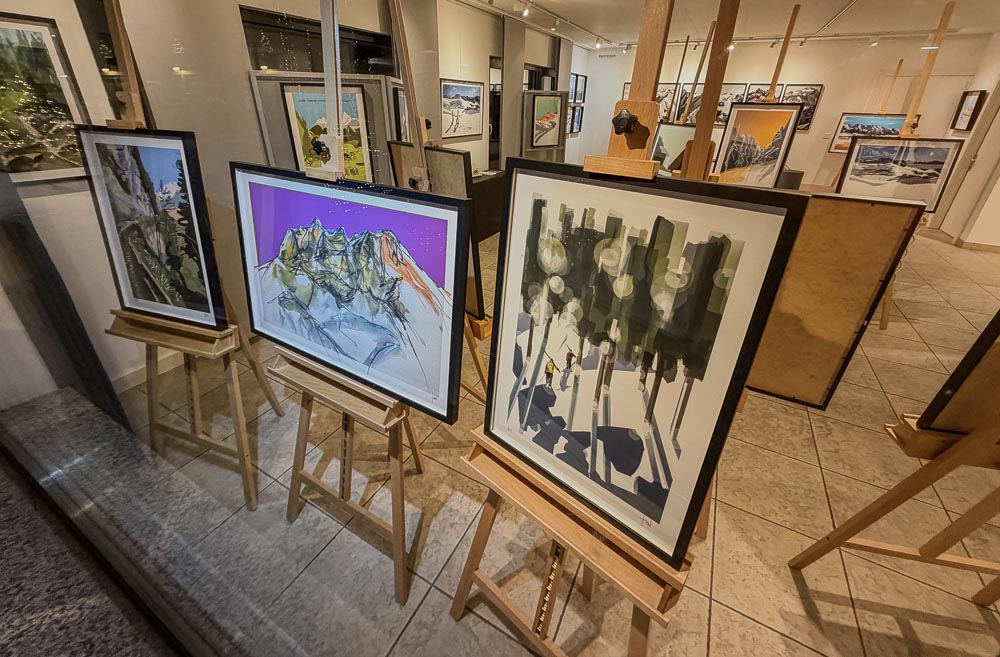 paintings by danny touw art exhibition champery region dents du midi portes du midi