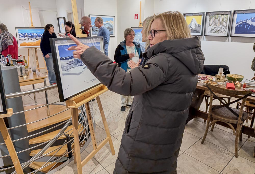 paintings by danny touw art exhibition champery region dents du midi portes du midi