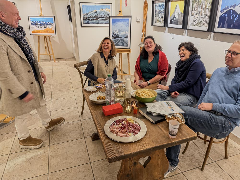 paintings by danny touw art exhibition champery region dents du midi portes du midi