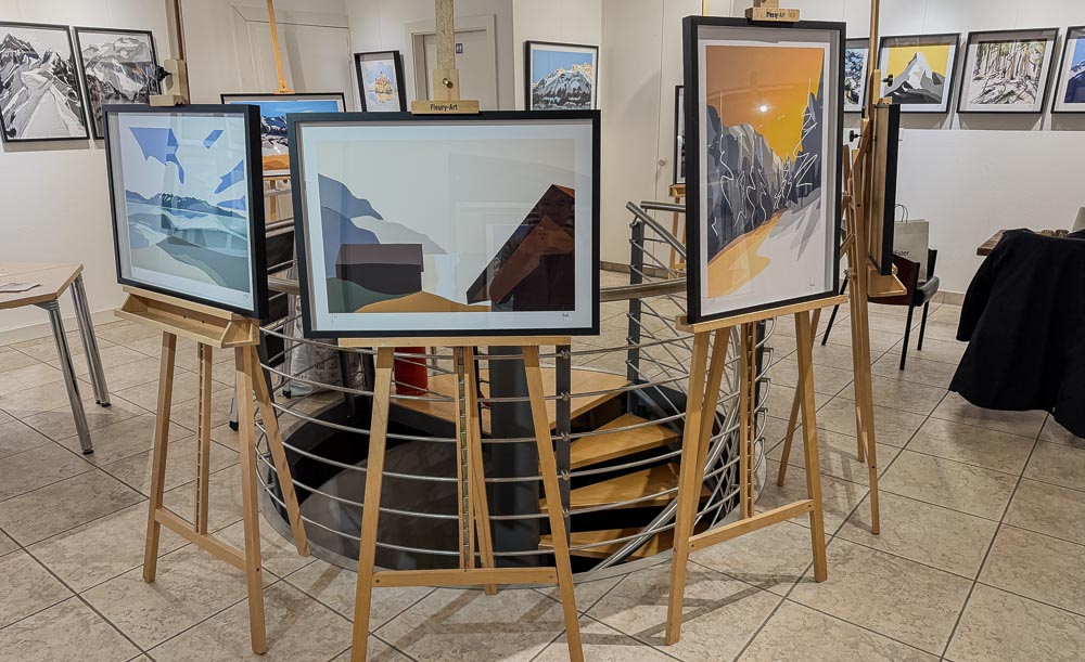 paintings by danny touw art exhibition champery region dents du midi portes du midi