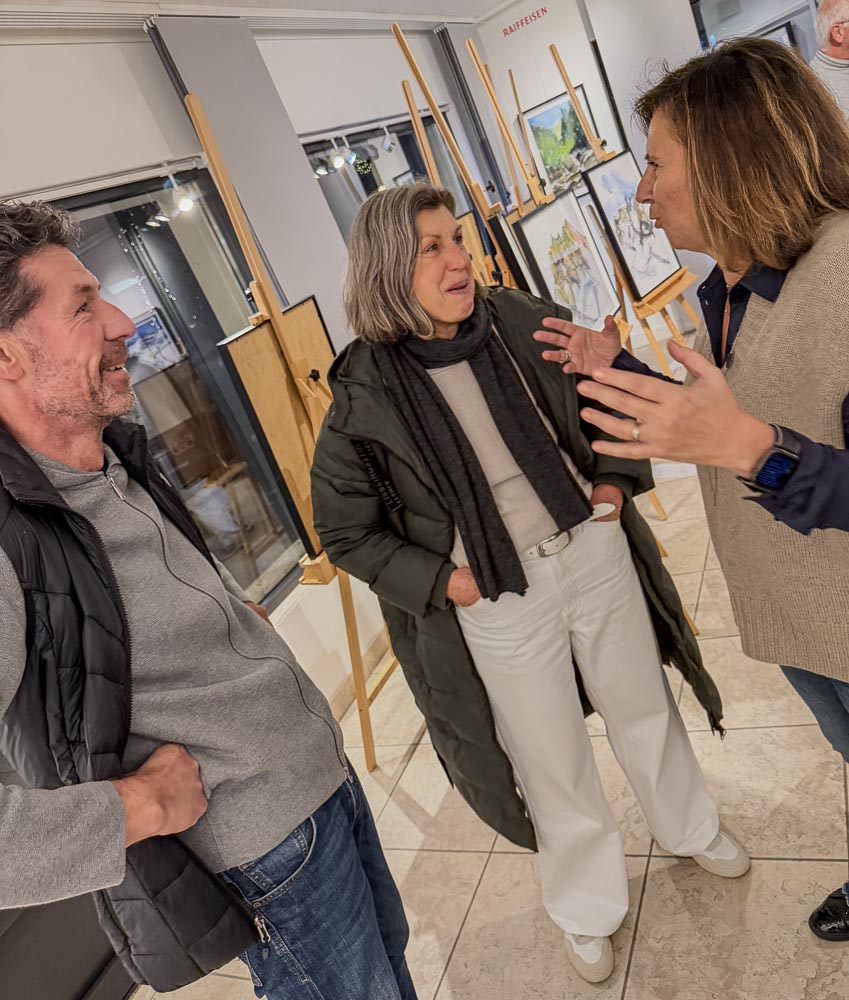 paintings by danny touw art exhibition champery region dents du midi portes du midi